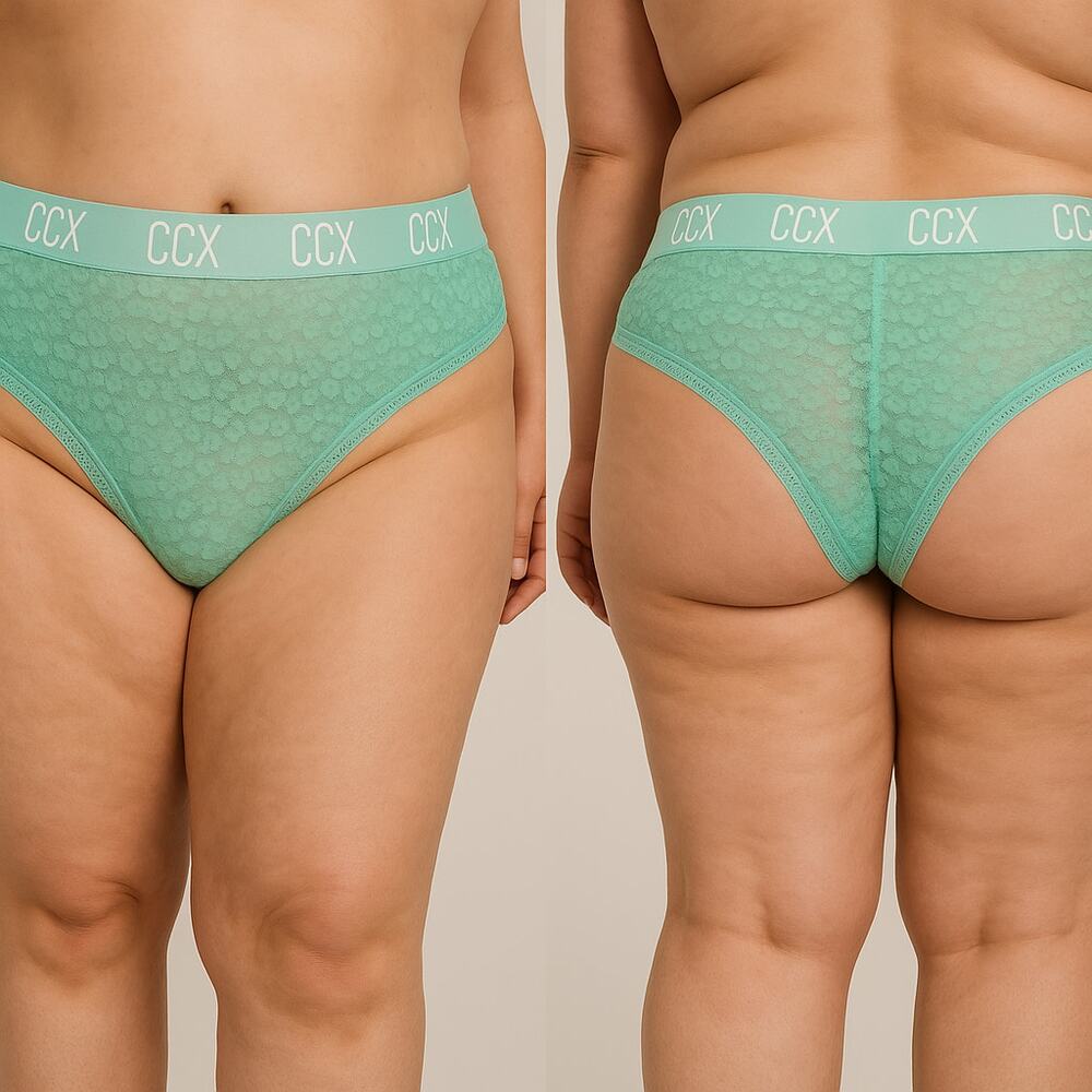 City Chic / CCX Aqua Lace Hipster - Aqua Lace Hipster Panty / Underwear SIZE 16